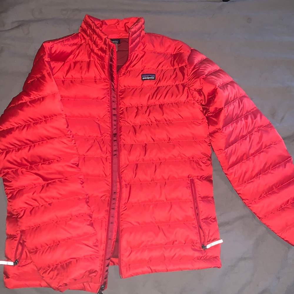 Boys XL red Patagonia down jacket